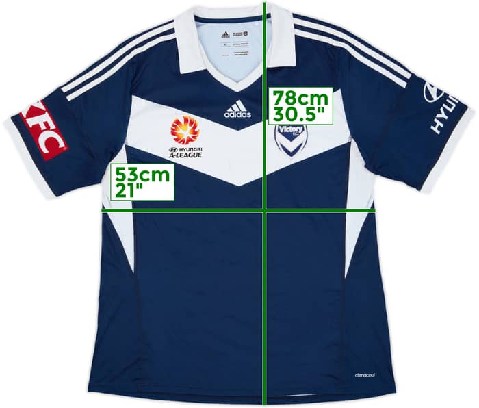 2013-15 Melbourne Victory Home Shirt - 6/10 - (XL)