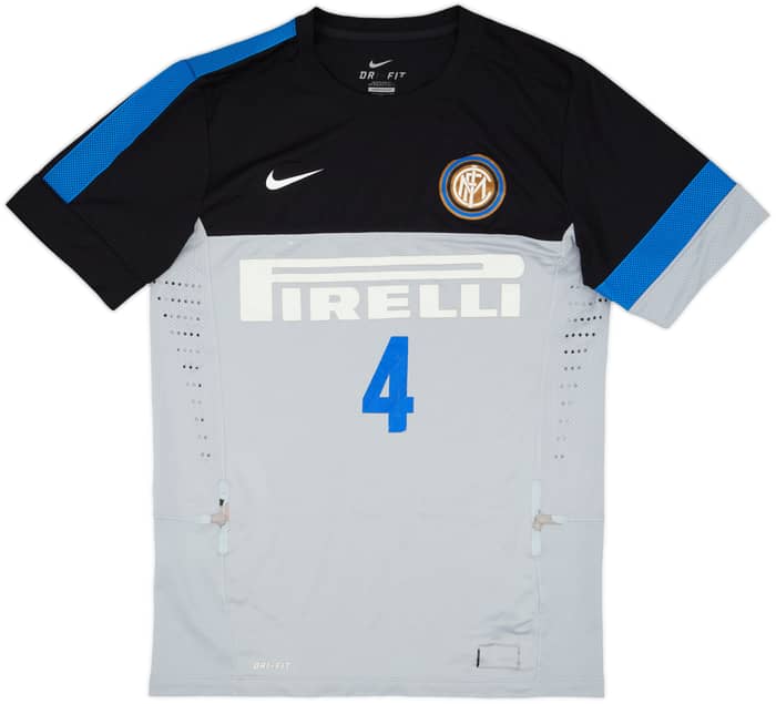 2012-13 Inter Milan Nike Player Issue Training Shirt #4 (Zanetti) - 4/10 - (M)