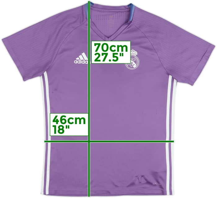 2016-17 Real Madrid adizero Training Shirt - 8/10 - (M)