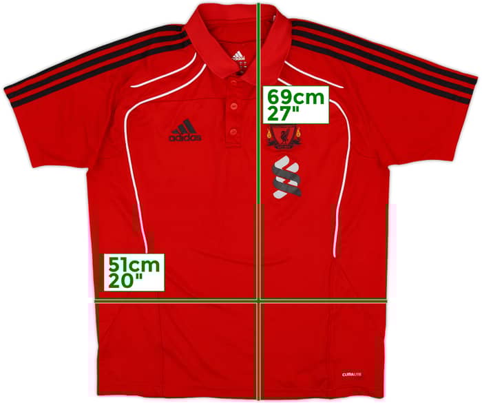 2010-11 Liverpool adidas Polo Shirt - 6/10 - (L)