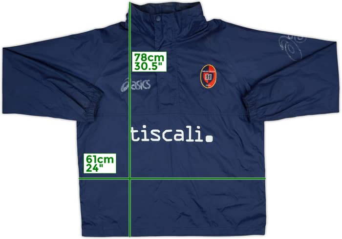 2006-07 Cagliari Asics Rain Jacket - 5/10 - (L)