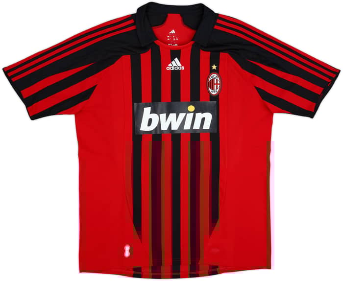 2007-08 AC Milan Home Shirt Ronaldo #99 - 7/10 - (XL)