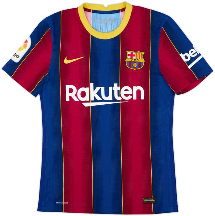 2020-21 Barcelona Authentic Home Shirt Messi #10 - 4/10 - (S)