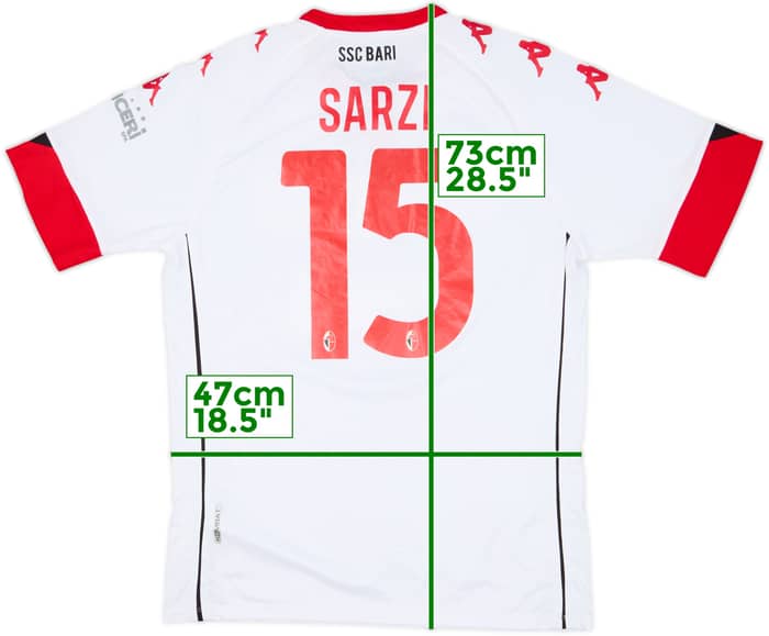 2020-21 Bari Home Shirt Sarzi #15 - 8/10 - (L)