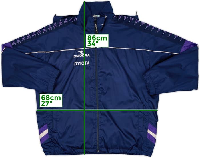 2000-01 Fiorentina Diadora Track Jacket - 3/10 - (XXL)