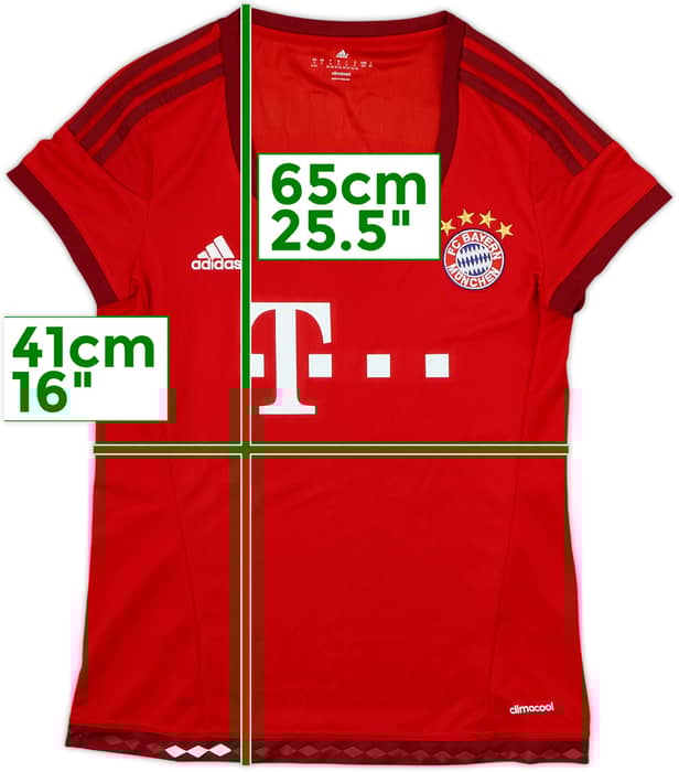 2015-16 Bayern Munich Home Shirt - 9/10 - (Women's S)