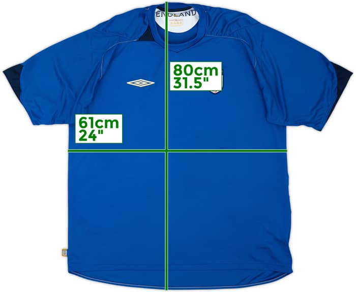 2006-07 England Umbro Training Shirt - 7/10 - (XXL)