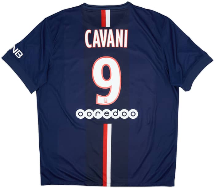 2014-15 Paris Saint-Germain Home Shirt Cavani #9 - 8/10 - (XL)