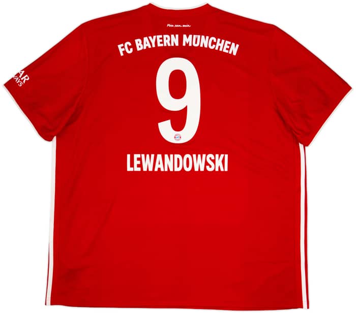 2020-21 Bayern Munich Home Shirt Lewandowski #9 - 7/10 - (3XL)