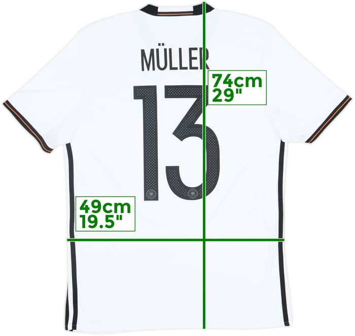 2015-16 Germany Home Shirt Muller #13 - 8/10 - (M)