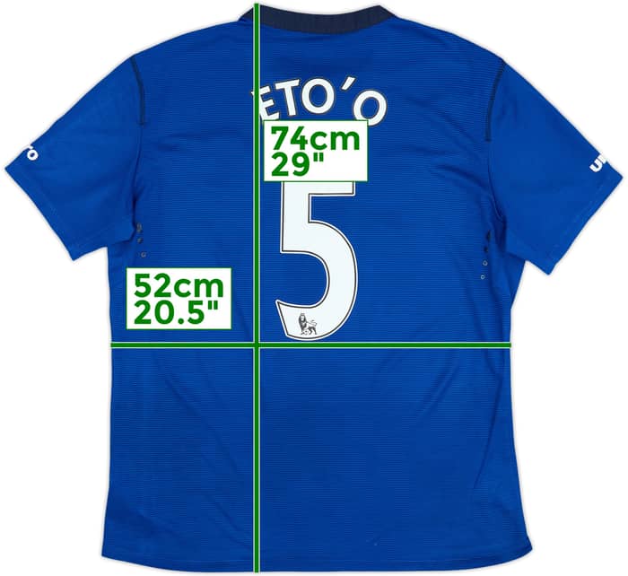 2014-15 Everton Home Shirt Eto'o #5 - 7/10 - (XL)