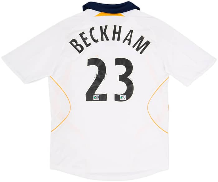 2007-08 LA Galaxy Home Shirt Beckham #23 - 4/10 - (M)