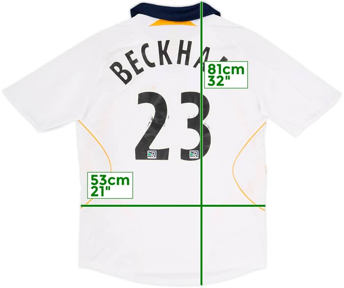 2007-08 LA Galaxy Home Shirt Beckham #23 - 4/10 - (M)
