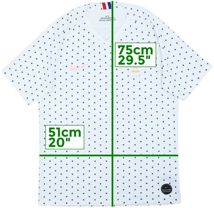 2019-20 France Women Away Shirt - 10/10 - (Men's M)