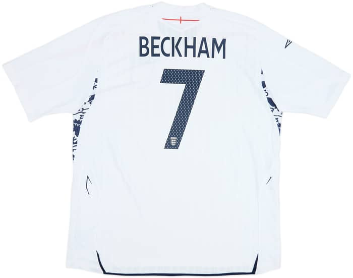 2007-09 England Home Shirt Beckham #7 - 7/10 - (3XL)