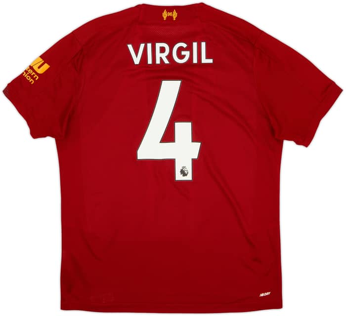 2019-20 Liverpool Home Shirt Virgil #4 - 5/10 - (M)