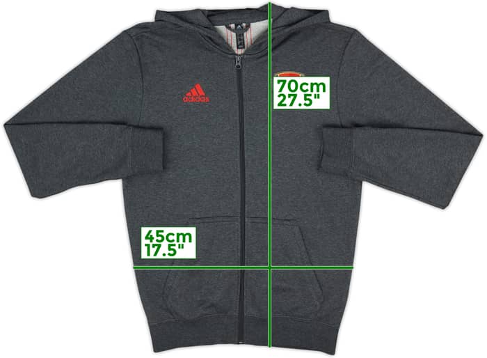 2020-21 Arsenal adidas Hooded Track Top - 8/10 - (S)