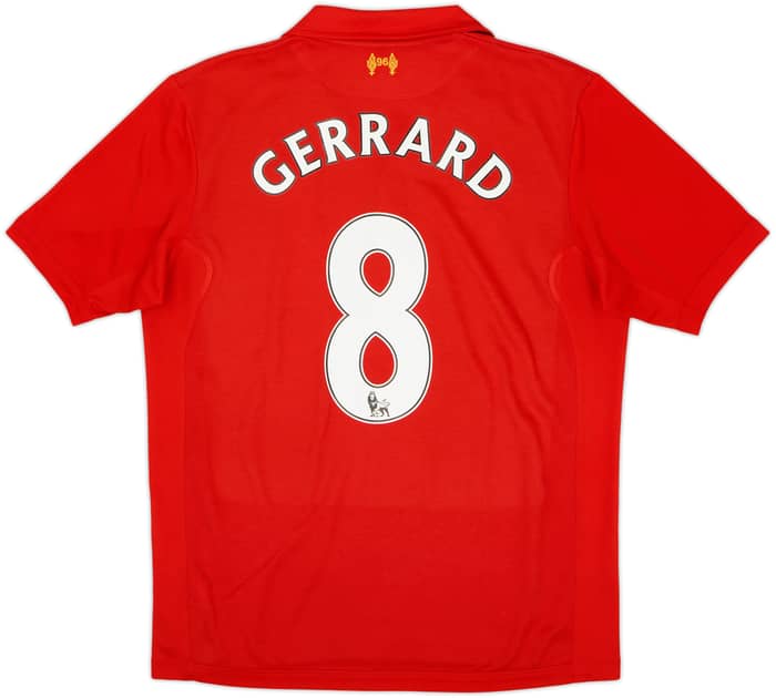 2012-13 Liverpool Home Shirt Gerrard #8 - 6/10 - (M)