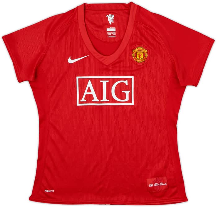 2007-09 Manchester United Home Shirt - 5/10 - (Women's L)