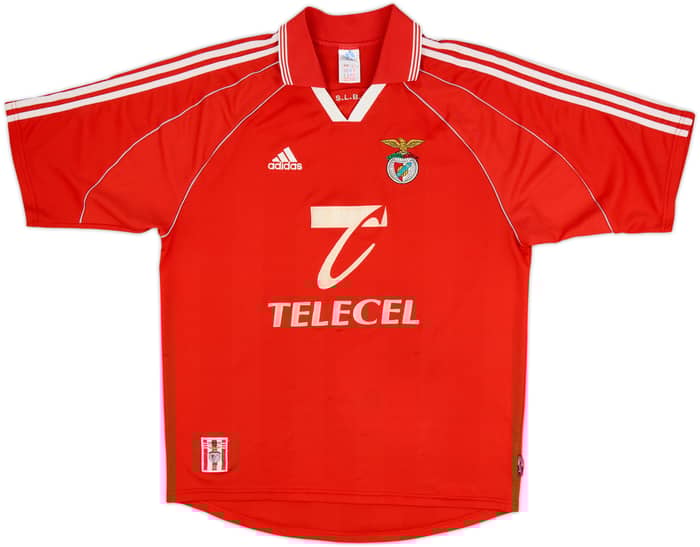 1999-00 Benfica Home Shirt Nuno Gomes #21 - 7/10 - (L)