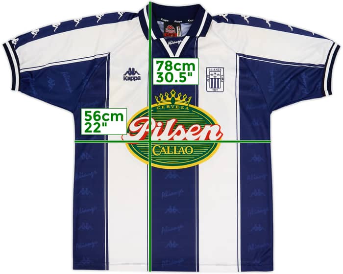 1997 Alianza Lima Home Shirt #8 - 7/10 - (L)