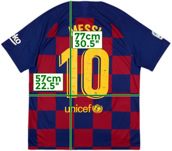 2019-20 Barcelona Home Shirt Messi #10 - 6/10 - (XL)