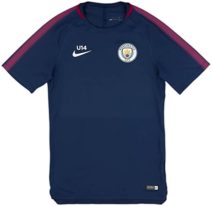 2017-18 Manchester City Player Issue Nike Training Shirt - 8/10 - (S)
