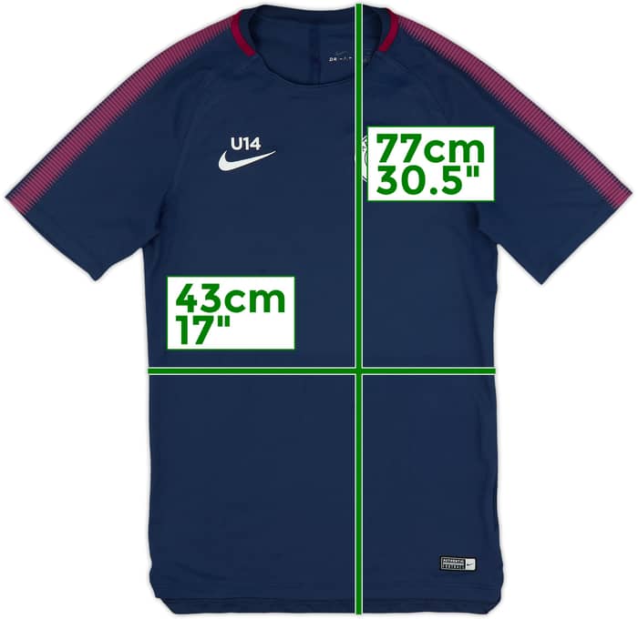 2017-18 Manchester City Player Issue Nike Training Shirt - 8/10 - (S)