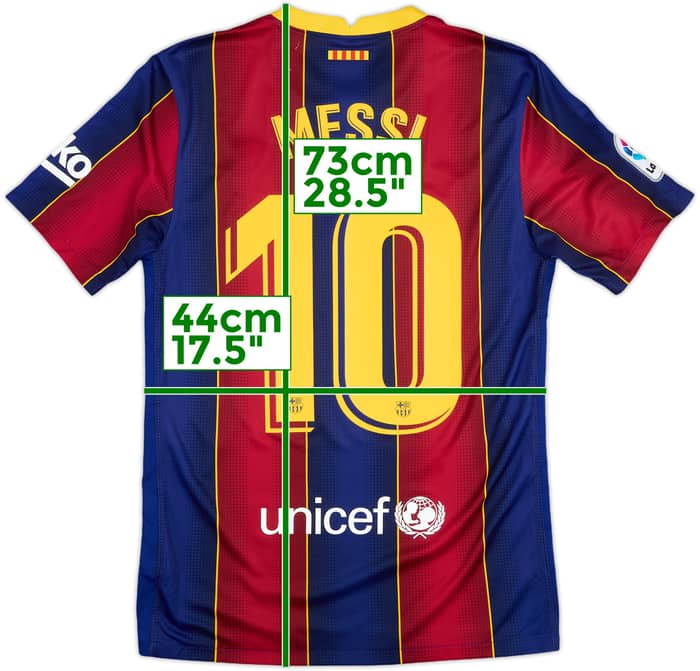 2020-21 Barcelona Home Shirt Messi #10 - 5/10 - (S)