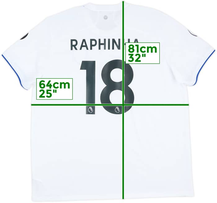 2020-21 Leeds United Home Shirt Raphinha #18 - 10/10 - (XXL)