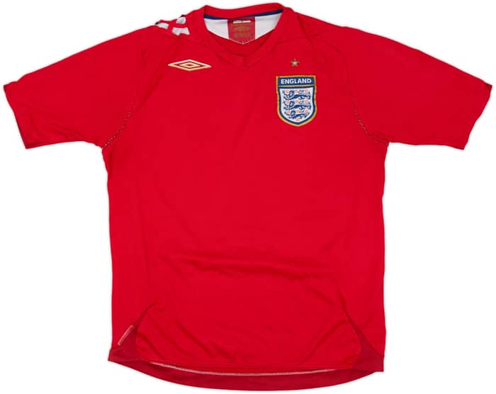 2006-08 Inglaterra Camiseta Visitante - 5/10 - (M)