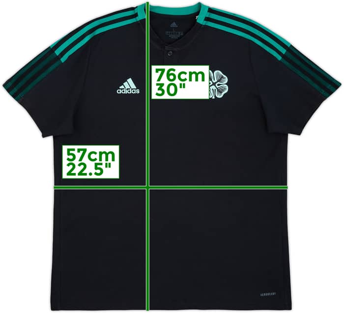 2021-22 Celtic adidas Polo Shirt - 8/10 - (L)