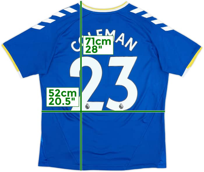 2021-22 Everton Home Shirt Coleman #23 - 6/10 - (L)
