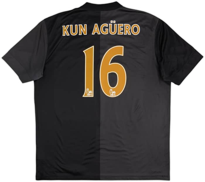 2013-14 Manchester City Away Shirt Kun Aguero #16 - 8/10 - (XL)