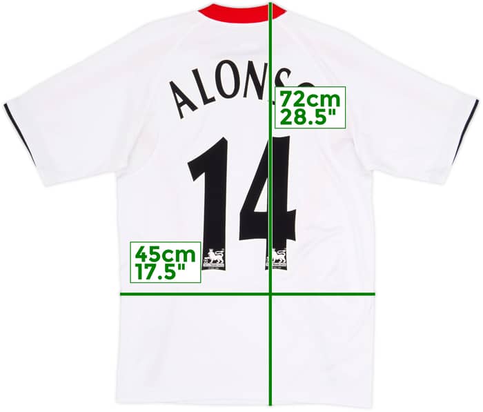 2005-06 Liverpool Away Shirt Alonso #14 - 6/10 - (S)