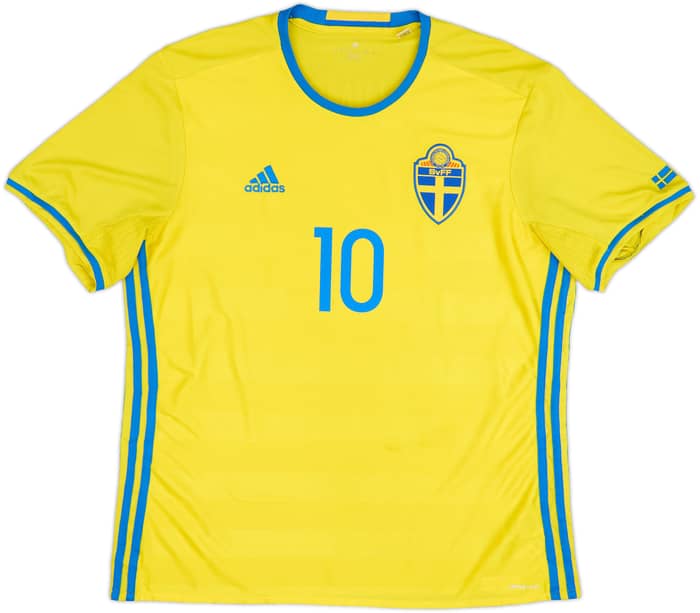 2016-17 Sweden Home Shirt Ibrahimovic #10 - 6/10 - (XL)
