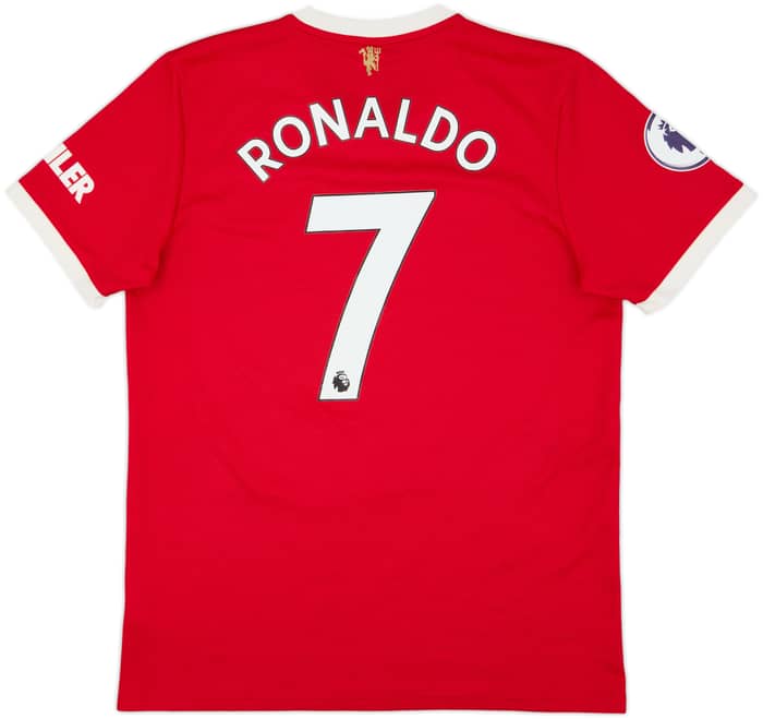 2021-22 Manchester United Home Shirt Ronaldo #7 - 9/10 - (L)