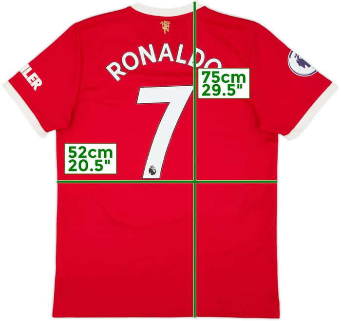 2021-22 Manchester United Home Shirt Ronaldo #7 - 9/10 - (L)