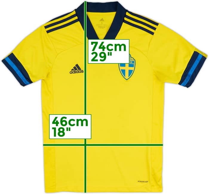 2020-21 Sweden Home Shirt - 5/10 - (S)