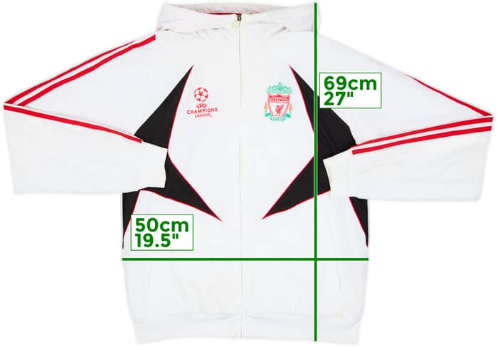 2007-08 Liverpool adidas CL Hooded Track Jacket - 5/10 - (M/L)