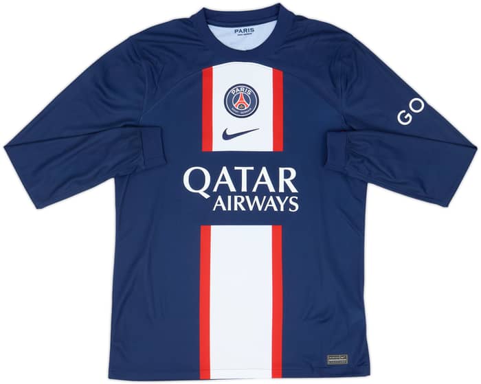 2022-23 Paris Saint-Germain Home L/S Shirt Messi #30 - 8/10 - (S)