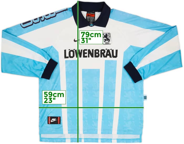 1996-97 1860 Múnich Camiseta Local Manga Larga - 8/10 - (XL)