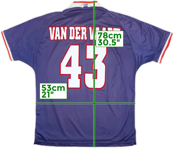 Camiseta de visitante del Ajax 1999-00 Van Der Vaart #43 - 6/10 - (L)