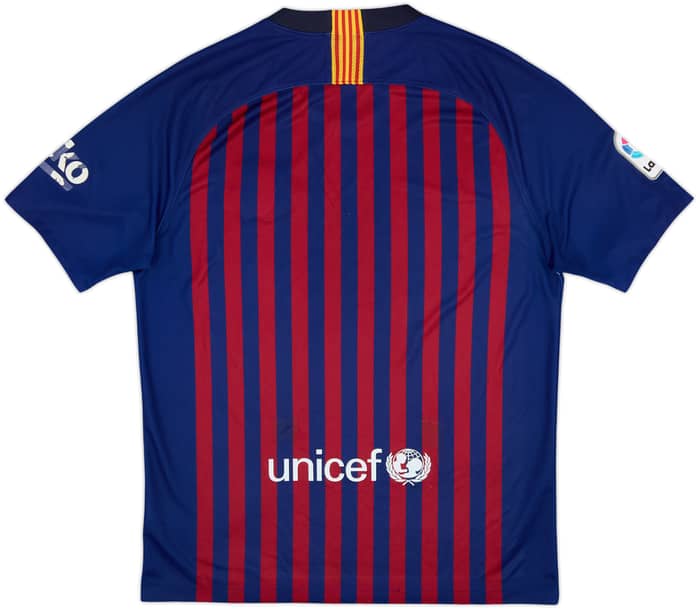 2018-19 Barcelona Home Shirt - 4/10 - (M)