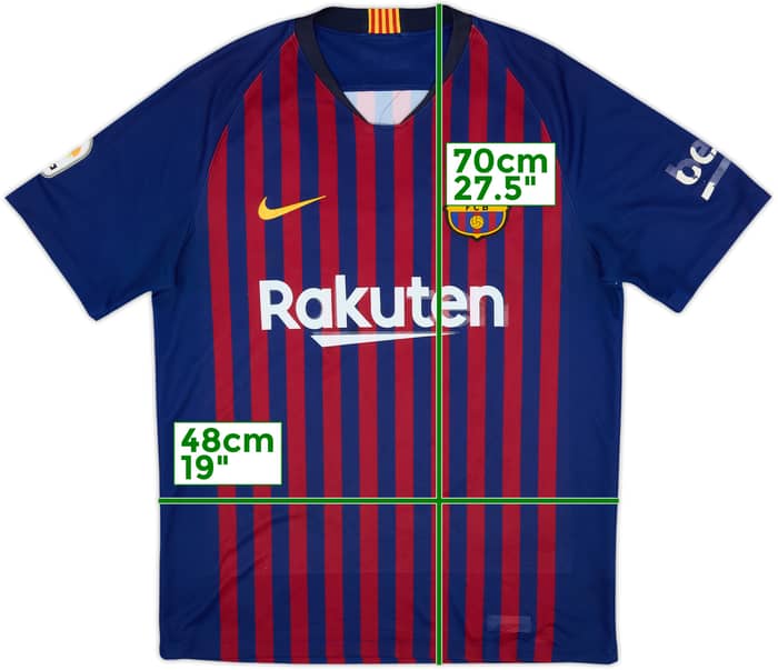 2018-19 Barcelona Home Shirt - 4/10 - (M)