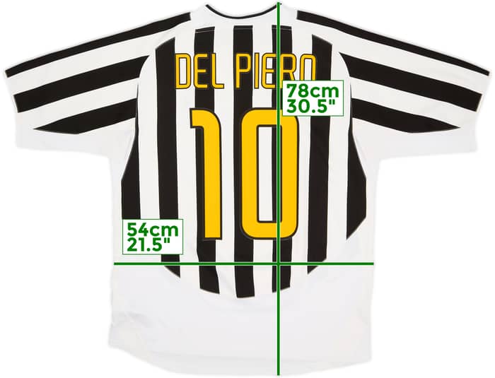 2003-04 Juventus Home Shirt Del Piero #10 - 6/10 - (L)