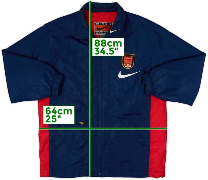 1996-97 Arsenal Nike Padded Bench Coat - 6/10 - (M)
