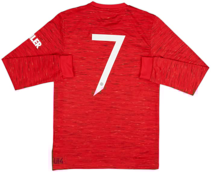2020-21 Manchester United Home L/S Shirt #7 - 10/10 - (S)