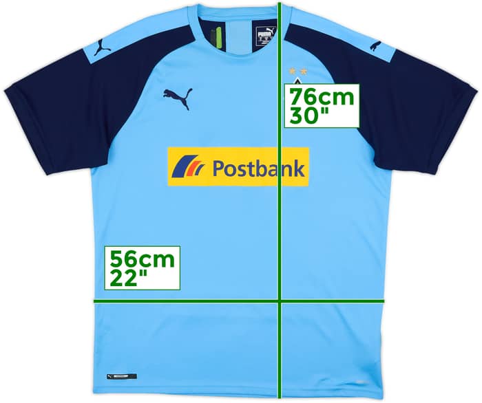 2019-20 Borussia Monchengladbach Away Shirt - 7/10 - (XL)