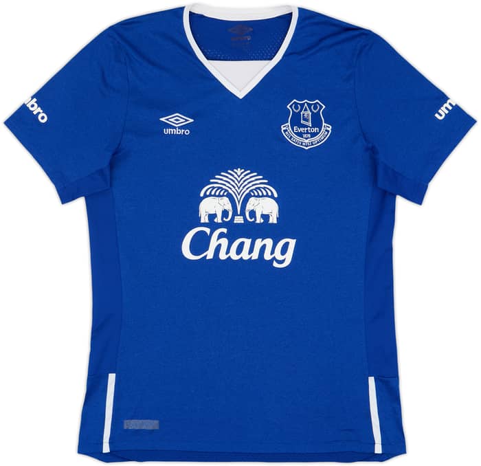 2015-16 Everton Home Shirt Baines #3 - 8/10 - (M)